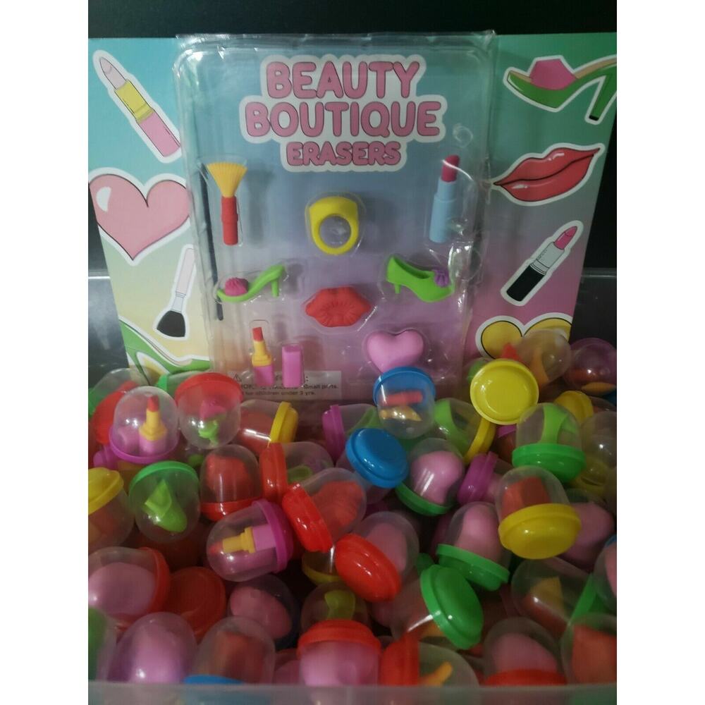 Beauty Boutique Erasers Vending Charms Lot of 6 New in Capsules‎ (290/1)